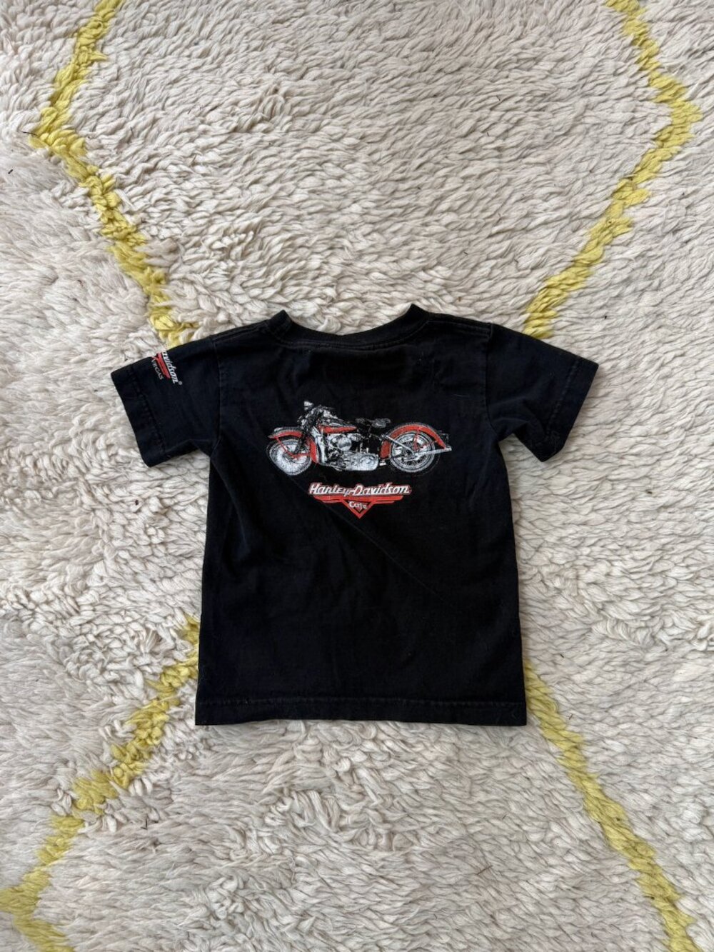 Vintage Harley Davidson Graphic Black T-Shirt Toddler Size 3T or 4T
